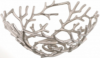 Фруктовница серебряный коралл 35x15 16158 A/SLV металл 
