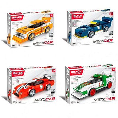 Автоконструктор Iblock Мегаcar 4 вида в асортименті PL-920-134