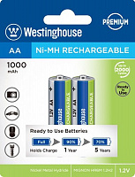 Аккумулятор Westinghouse PREMIUM Ni-Mh 1000mAh AA (R6, 316) 2 шт. (NH-AA1000ARBP2) 