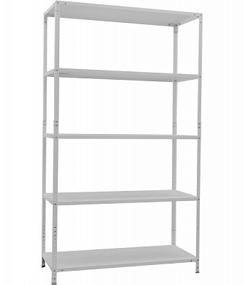 Стелаж металевий УХЛ-Маш white 1860x1190x500 мм метал полиця 5 шт. фарба