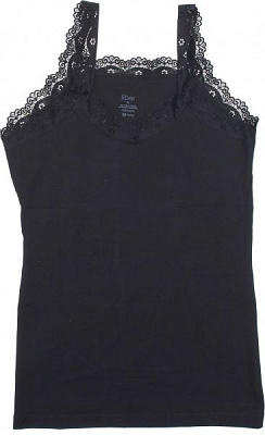 Майка жіноча Gurlesin з мереживом р. XL чорний