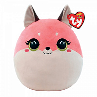 М'яка іграшка TY Squish-A-Boos Рожева лисичка Roxie 40 см біло-рожевий 39323