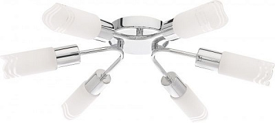 Люстра потолочная Globo Vanlida 6xE14 хром/белый 56447-6 
