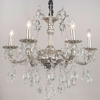 Люстра підвісна Victoria Lighting Andria/PL6 6x40 Вт E14 срібний