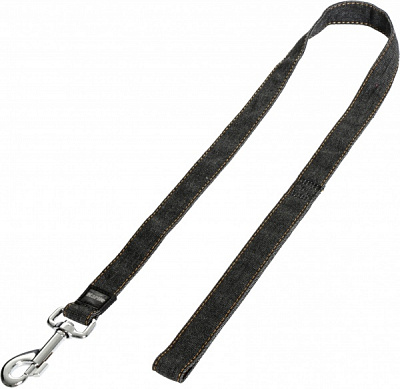 Поводок Karlie Art Joy джинс черный 2,5х100 см 04-64659