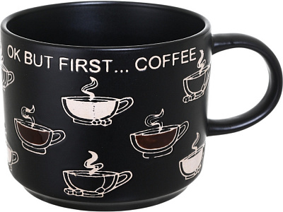 Чашка Fiora Caffeine First black