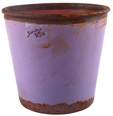 Горщик керамічний Sandra Rich Vintage круглий 2л лавандовий (1090-12-85)
