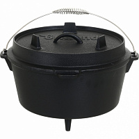 Казан Grilland 8 л чугунный туристический с крышкой UHR111704