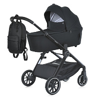 Коляска универсальная 2 в 1 El Camino ME 1126 GENESIS Jet Black