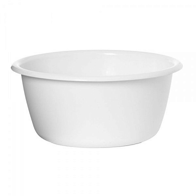 Таз пластиковый Plast Team круглый белый 6 л 