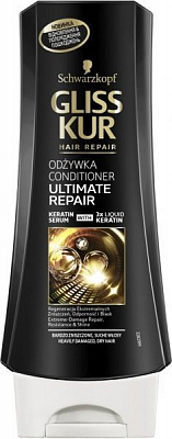 Бальзам Gliss Kur Ultimate Repair для сильно поврежденных и сухих волос 200 мл