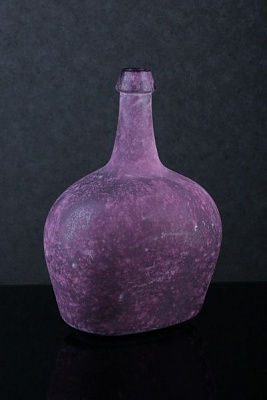 Ваза стеклянная бургунди Victoria 38х18 см San Miguel