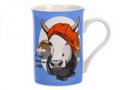 Чашка для чая Moo blue NY 300 мл 358-1005 Lefard