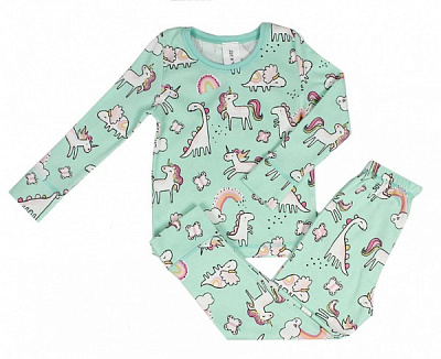 Пижама детская Luna Kids р.98-104 ментол 