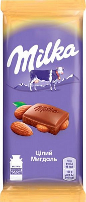 Шоколад Мілка цілий мигдаль 90 г 7622210308139