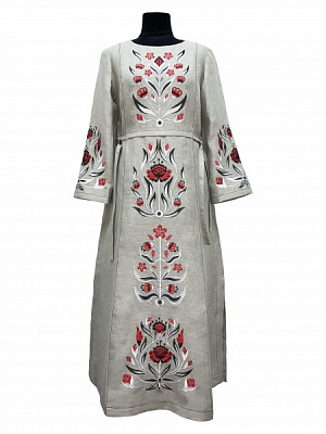 Сукня Галерея льону Тиса сірий р. 42 0080/42/394