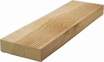 Доска террасная 30х100х4000 мм сосна необработанная 0,4 кв. м