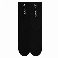 Шкарпетки чоловічі Premier Socks з написом NEVER ALONE р.25 чорний