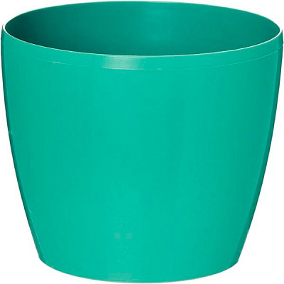 Горщик пластиковий Lamela Магнолія круглий 2,2л смарагдовий (201)