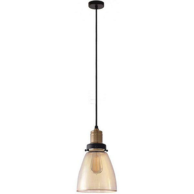 Підвіс Vesta Light Loft Glass 1x60 Вт E27 53131 амбре