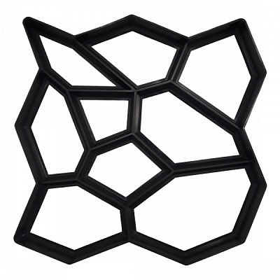 Форма-трафарет Вереск-2007 для садовой дорожки 600х600х50 мм