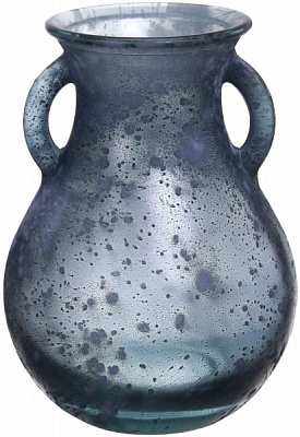 Ваза стеклянная Темно-серый CANTARO 16 см San Miguel