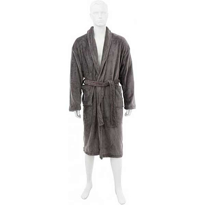 Халат чоловічий La Nuit Solid сірий XL + взуття