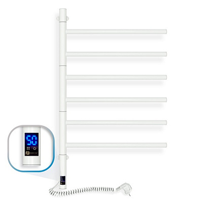 Полотенцесушитель электрический NAVIN Arabesque 480х800 мм Sensor с таймером белый (12-123033-4880) 