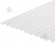 Гофрированный монолитный поликарбонат Rodeca 0,8x3000x1040 мм прозрачный 