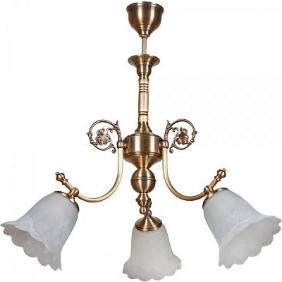 Люстра подвесная Фабрика Світла Подруга 3x60 Вт E27 латунь НСБ 212-3х60-031 