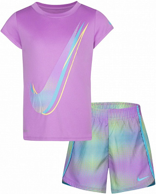 Комплект детской одежды Nike AOP SPRINTER SHORT SET 36K566-P3R фиолетовый