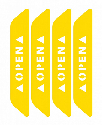 Светоотражающая наклейка LOOM Open LM-10078-yellow для твердых поверхностей