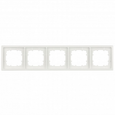 Рамка пятиместная Siemens Line полярно-белый 5TG25550WH