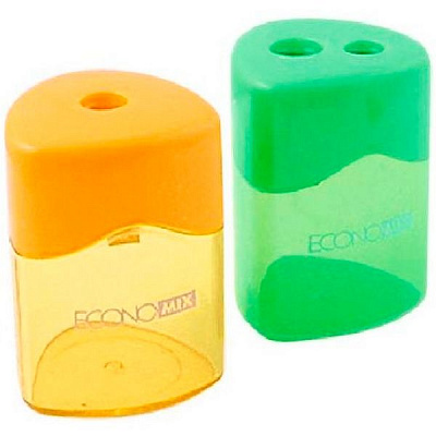 Точилка Economix E40623 с контейнером на 2 лезвия