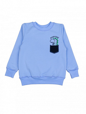 Свитшот для мальчика Luna Kids Дино р.86 голубой 
