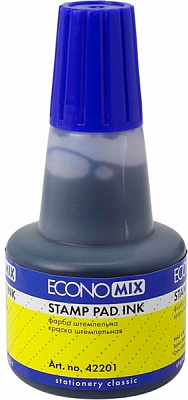 Краска штемпельная E42201-02 30 мл в ассортименте Economix