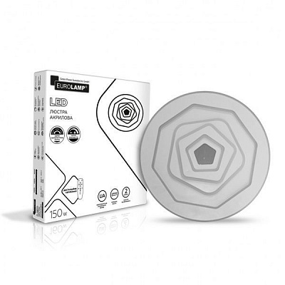 Люстра светодиодная Eurolamp A10 с пультом ДУ 150 Вт белый LED-LR-150-A10 