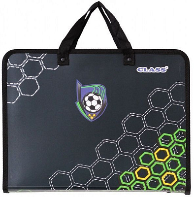 Папка-портфель с ручками Football 600 мкм 5634C CLASS