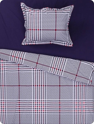 Комплект постельного белья Cage 1,5 черный с красным La Nuit 