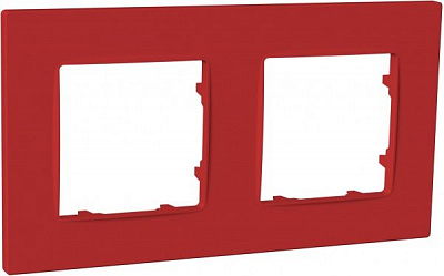Рамка двухместная Plank Electrotechnic Nordic Soft-Touch универсальная Бордо PLK1020332