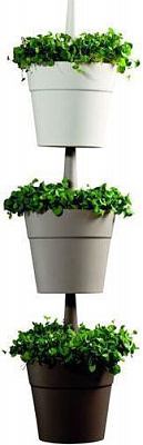 Набор горшков пластиковых Rainbow Planter 3 шт./уп. круглый 5,2л разноцветный 