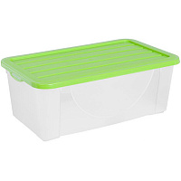 Контейнер із кришкою Алеана 122040 6 л оливковий 130x200x345 мм