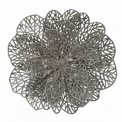 Елочная игрушка MISLT Квітка новорічна велика d 20 см