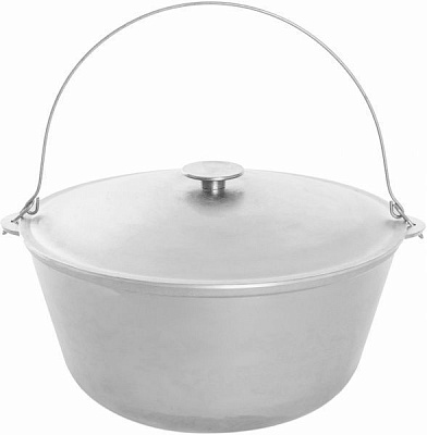 Казан походный Biol 25 л алюминиевый с дужкой и крышкой К2500Т