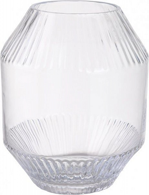 Ваза стеклянная прозрачная History 20х16 см Wrzesniak Glassworks