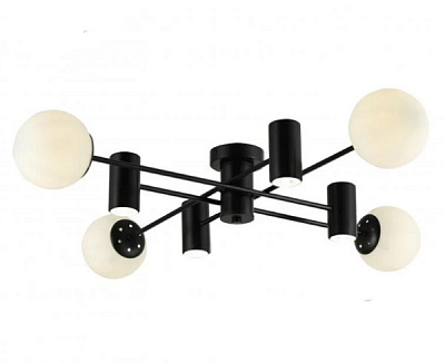 Люстра Miorro Palermo метал/скло 4x7 Вт GU10 чорний 51-311-048