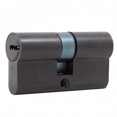 Цилиндр Bruno 30x30 ключ-ключ 60 мм черный 64473