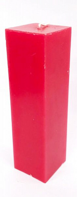 Свічка Призма 5х17 см червона KOZAK
