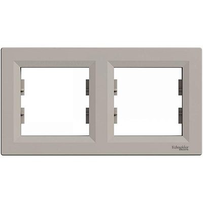 Рамка двухместная Schneider Electric ASFORA горизонтальная бронзовый EPH5800269
