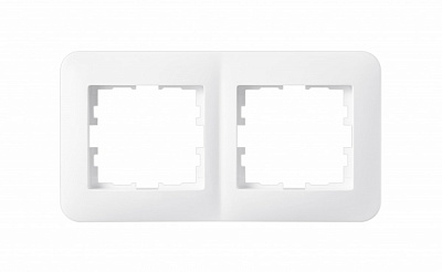 Рамка двомісна Hausmark Luno горизонтальна білий 709-0200-147